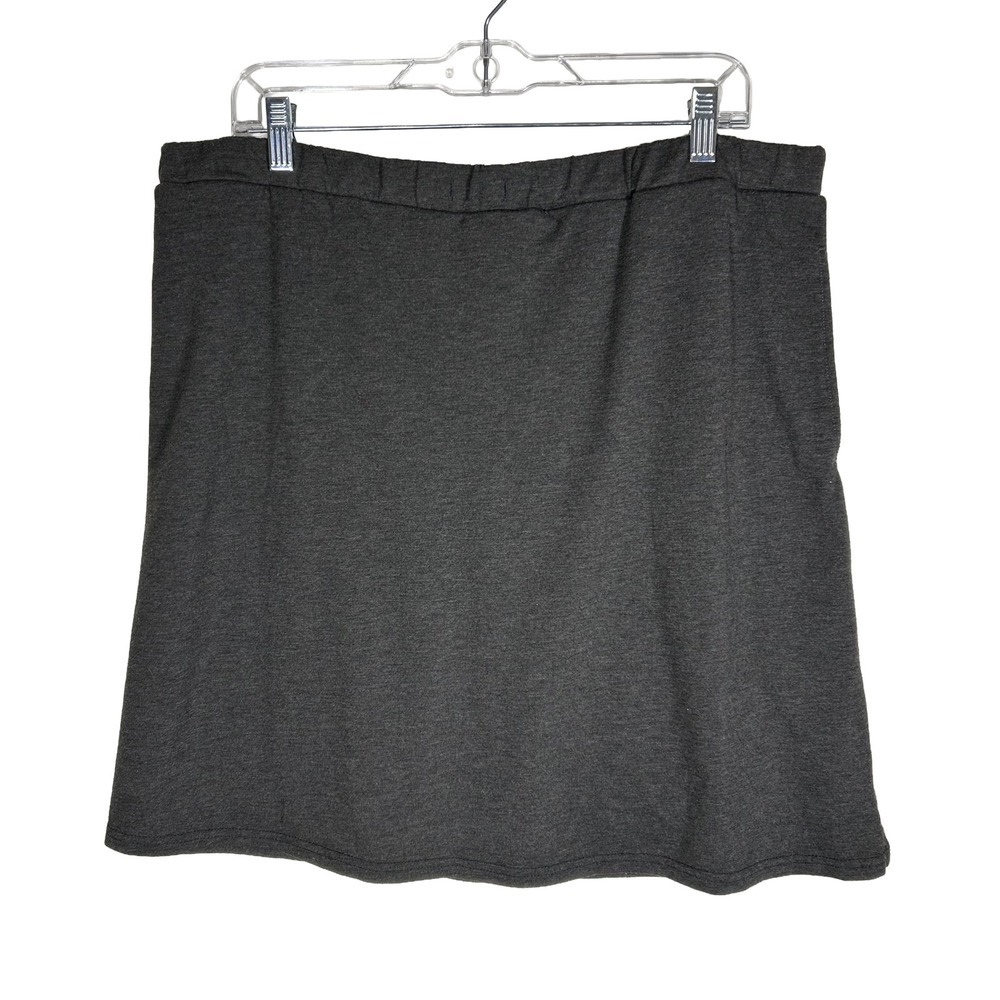 Jack Smith Women 2XL Charcoal Grey Athletic Skort Jersey Knit No Pockets Stretch
